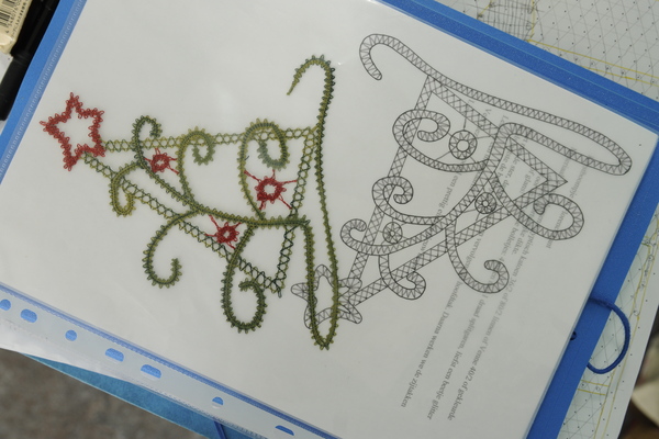 Christmas decoration in lace