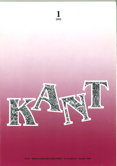 "KANT" année 1993 (4 numéros)
