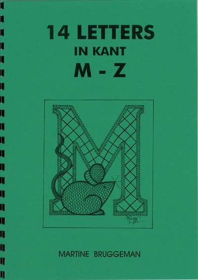 Letters in kant M-Z ("Letters in lace M - Z")  - Martine Bruggeman