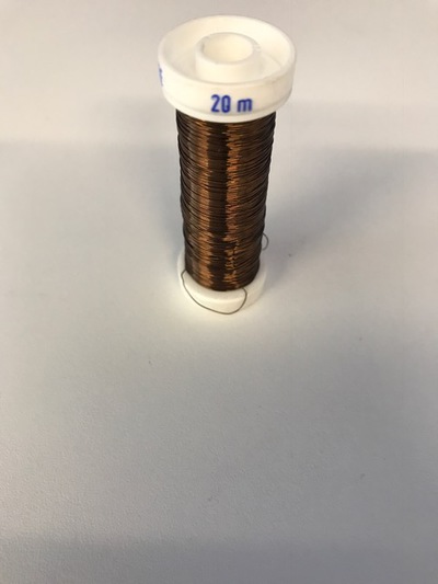 Metalthread 0.20mm - 20M brown