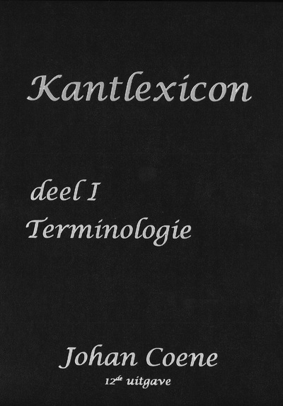 'Kantlexicon' (2 delen) - in 5 talen - hardcover - Johan Coene