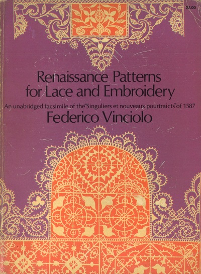 renaissance patterns for lace and embroidery- livres d'occasion